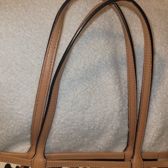 Tory Burch Kerrington Animal Print Coated Tote Handbag - Picture 13 of 16